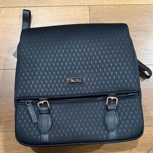Silver Cross Textured Black Diaper Bag
